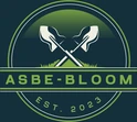 Asbe-bloom logo: crossed spades in a ringed badge, established 2023